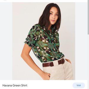 Ba&sh Havana Green Top Size S